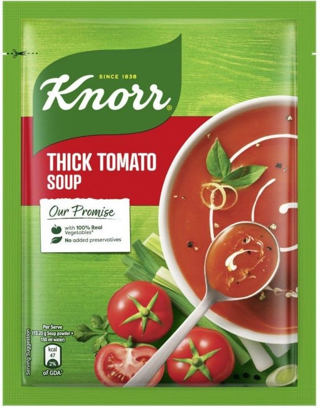 Knorr Classic Thick Tomato Soup  (Pack of 8, 424 g)