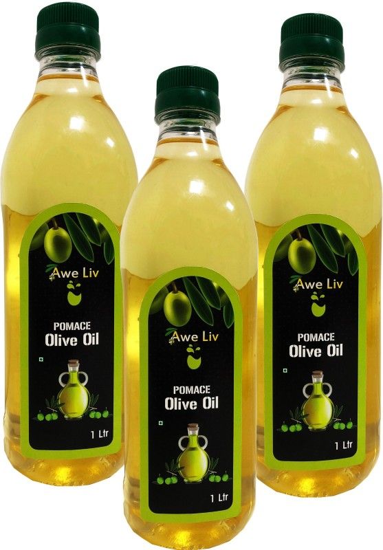 AWELIV POMACE (( Pack Of 3 )) Olive Oil Plastic Bottle  (3 x 0.33 L)
