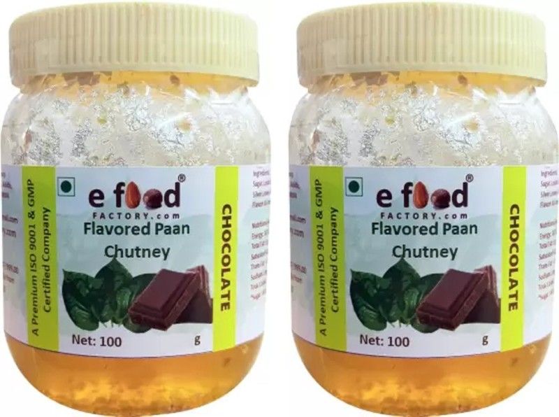 E Food Factory Chocolate Flavored Paan Chutney - 100 g each Pack of 2 Chutney Paste  (2x100 g)