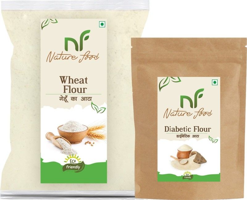 Nature food Best Quality Wheat Flour (2kg) & Diabetic Flour (1kg ) Combo  (2KG, 1KG)