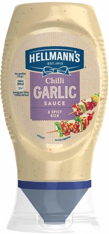 Hellmann's Hot Garllic Chilli Sauce 256g 256 g
