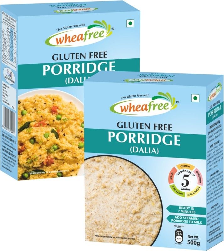 wheafree Gluten Free Porridge/Dalia (Pack of 2 - 500gm Each) | Now with The Goodness of Quinoa Quinoa  (1 kg, Pack of 2)