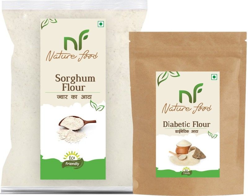 Nature food Best Quality Sorghum Flour (4kg) & Diabetic Flour (1kg ) Combo  (4KG, 1KG)