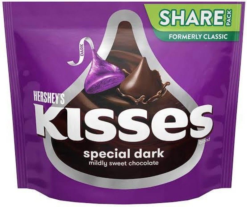 HERSHEY'S Kisses special dark mildly sweet chocolate 283g Truffles  (283 g)