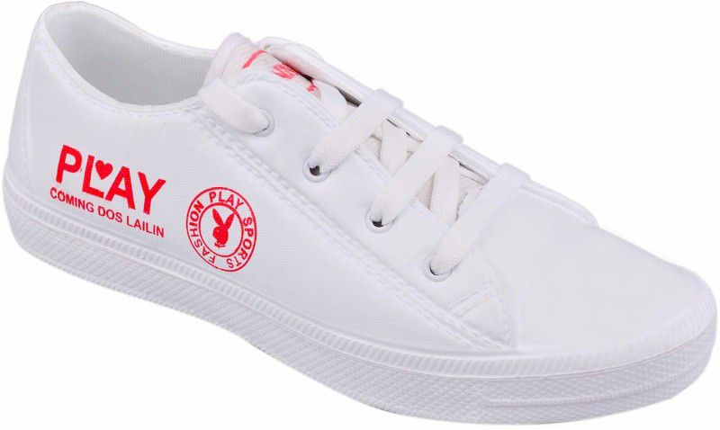 Casual PLAY style white shoes sneakers for boys and men Sneakers For Men  (White)