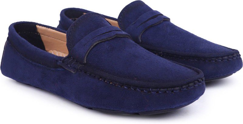 Loafers For Men  (Blue)