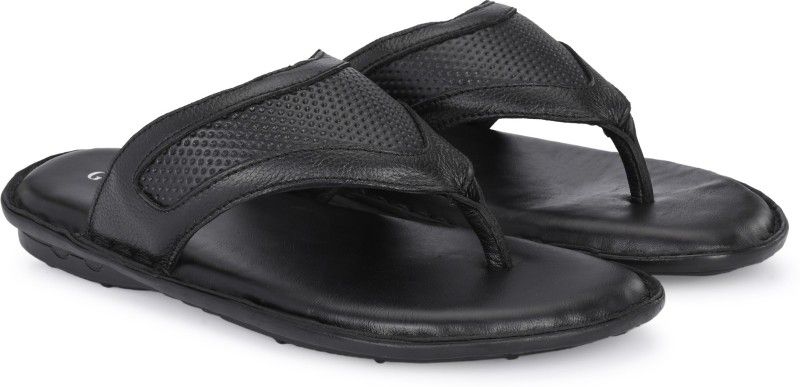 Men Black Flats Sandal