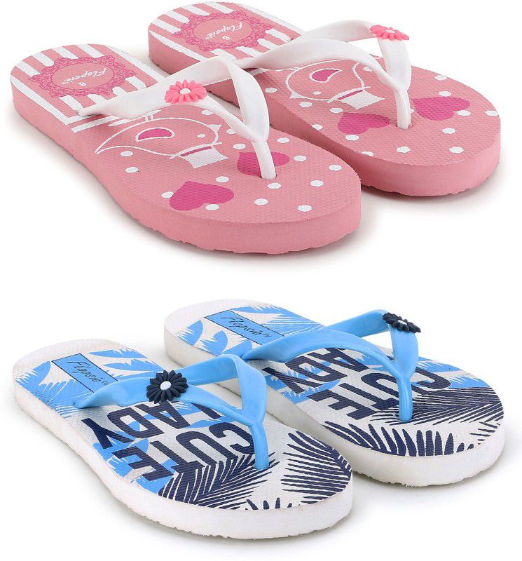 Slippers  (Pink, White 6)