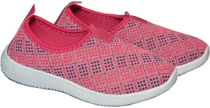 Slip on Casual Shoes For Girls  (Pink)