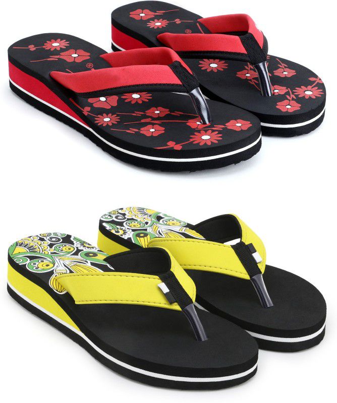 Slippers  (Red, Yellow 7)