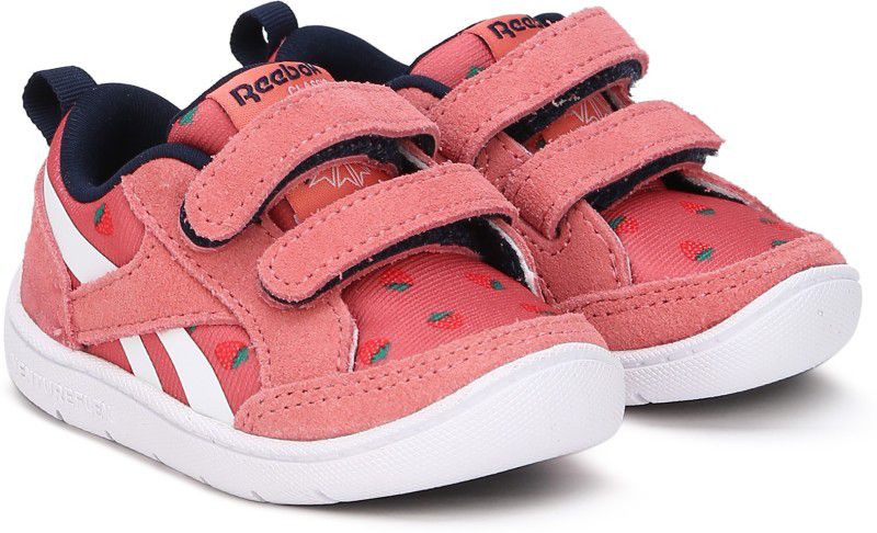 Velcro Sneakers For Boys & Girls  (Pink)
