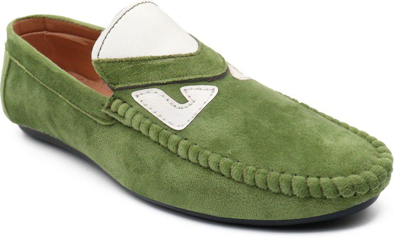 Loafers For Men  (Green)