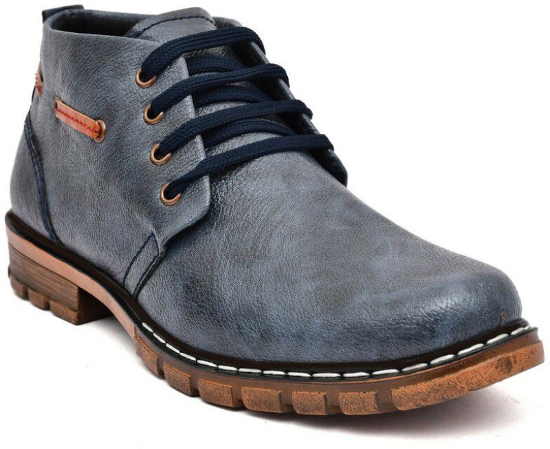 Casual Outdoor Boots For Men Boots For Men  (Blue)