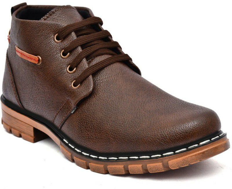 Casual Outdoor Boots For Men Boots For Men  (Brown)