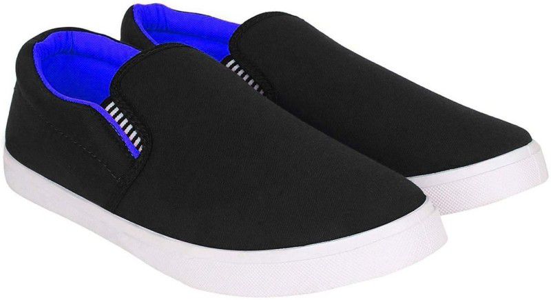 Loafers For Men  (Black, Blue)