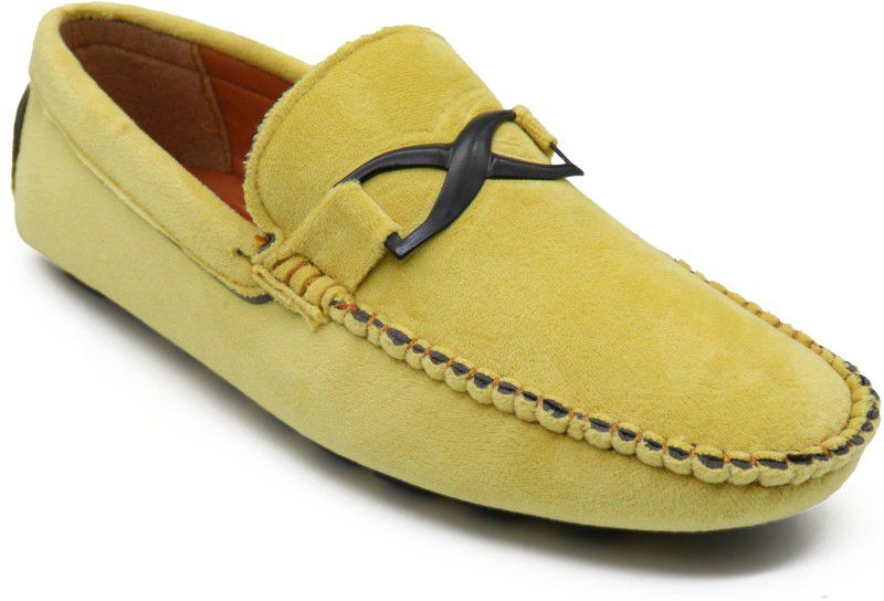 Loafers For Men  (Yellow)