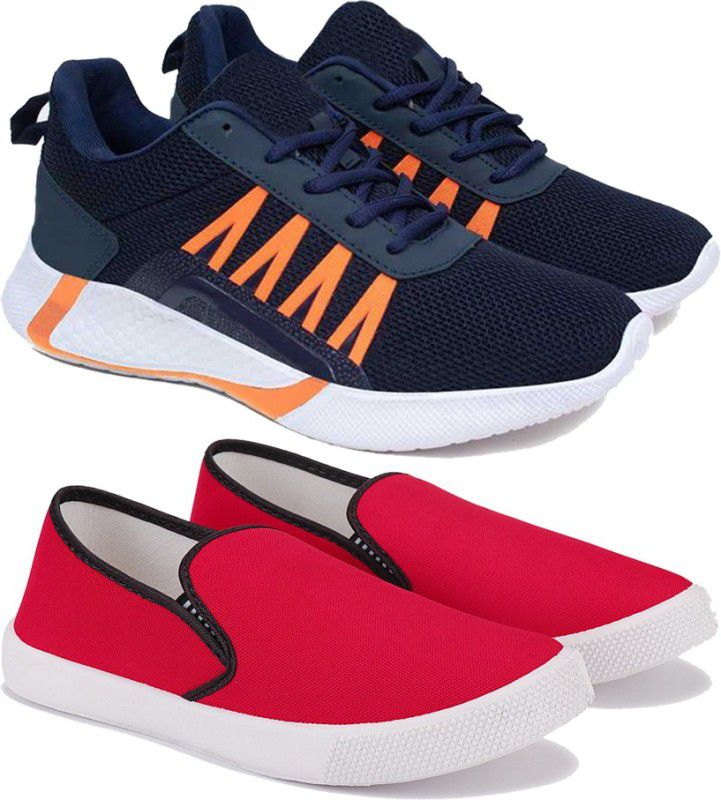 Sporter Men Multicolor Casual Sneakers Shoes (Pack of 2) (Combo(ZO)-1721-1197) Sneakers For Men  (Multicolor)