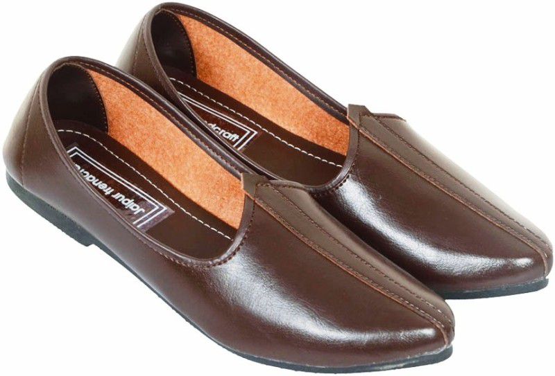 Men's Jalsa Jutti,Jutis For Men Walking Shoes For Men  (Brown)