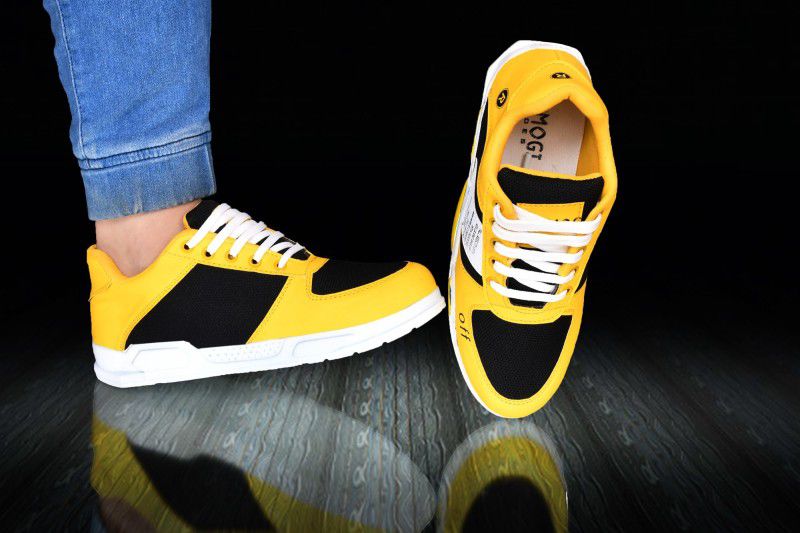 Comfortable Modern Stylish Sneaker Shoe For Men Sneakers For Men  (Yellow)