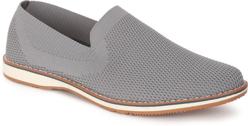 Grey Slip Ons Sneakers For Men  (Grey)