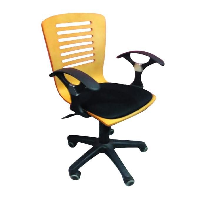 WF1078 - Low Back Executive Chair - Black and Yellow