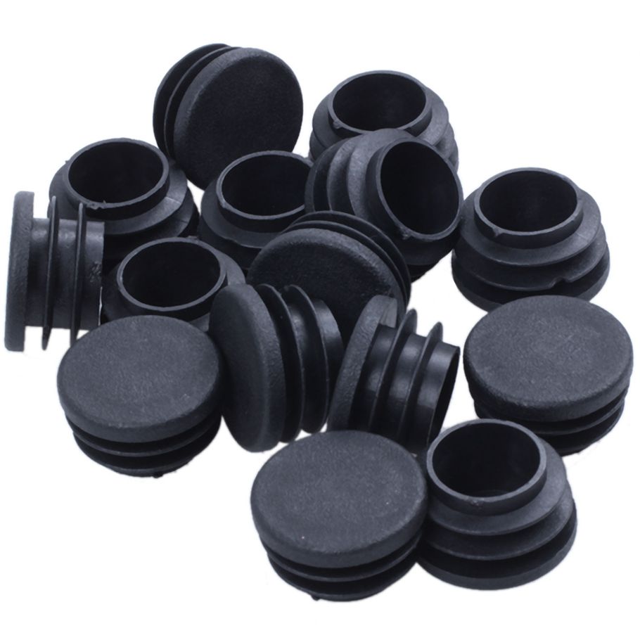 Durable 15 pieces of Chair Table Legs End Plug 25mm Diameter Round Plastic Inserted Tube