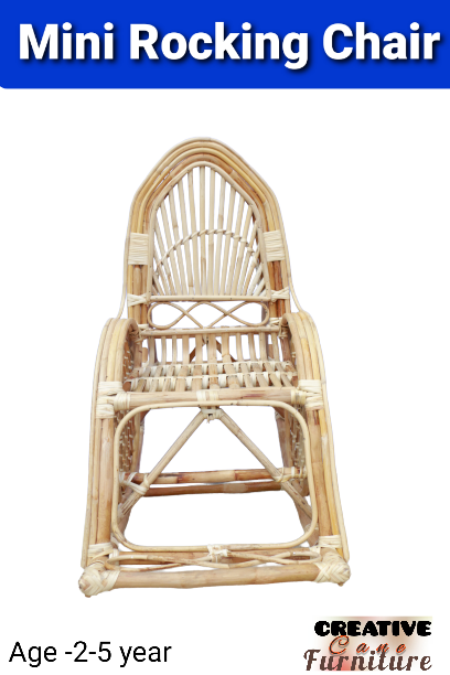 Creative/Cane Hand Made Mini Kids Rocking Chair Model-2  , Baby 2-5 years 