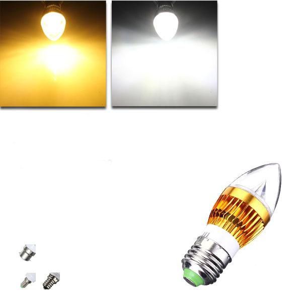 E12 Dimmable 9W High Power LED Chandelier Candle Light Bulb 220V 800-850 LM Pure White(null)