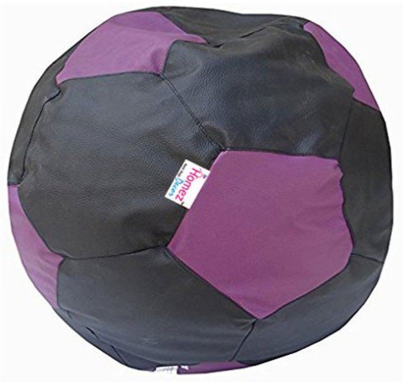 Homez Decor XXL Chair Bean Bag Cover (Without Beans)  (Purple)