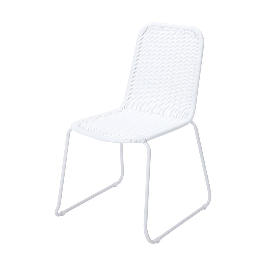 Positano Woven Dining Chair - White