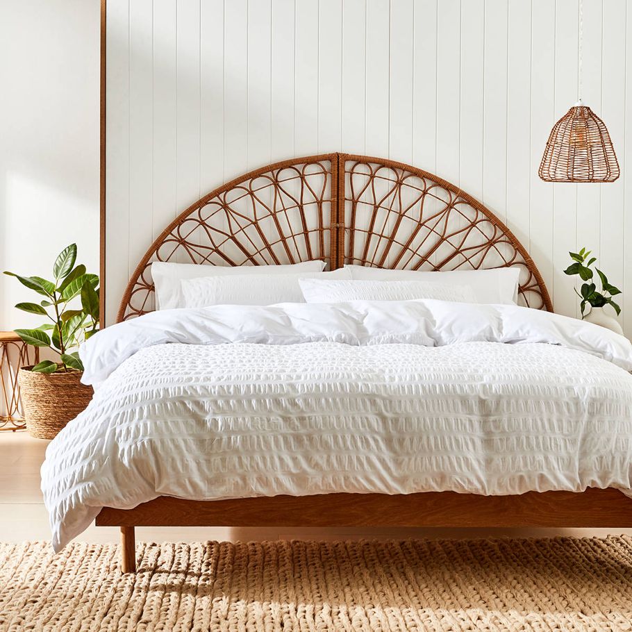 King Bed Woven Arch Bedhead