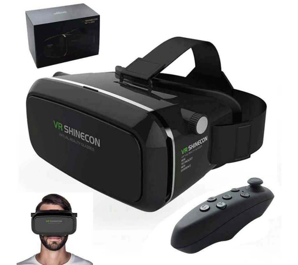 VR Shinecon 3D glass with Bluetooth remote 