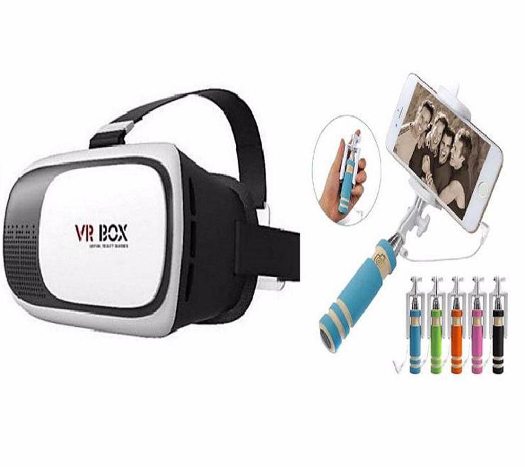3D VR Box With Selfie Stick