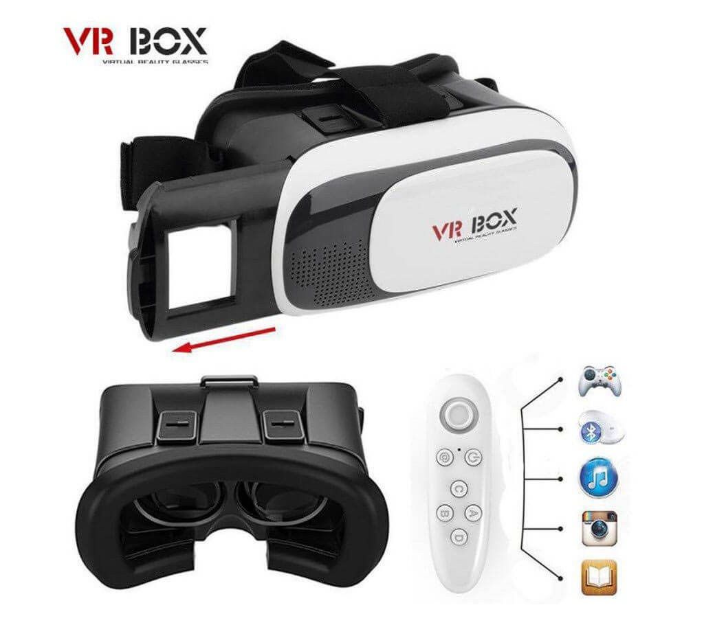 VR Box 2.0 3D Glass with Remote Control