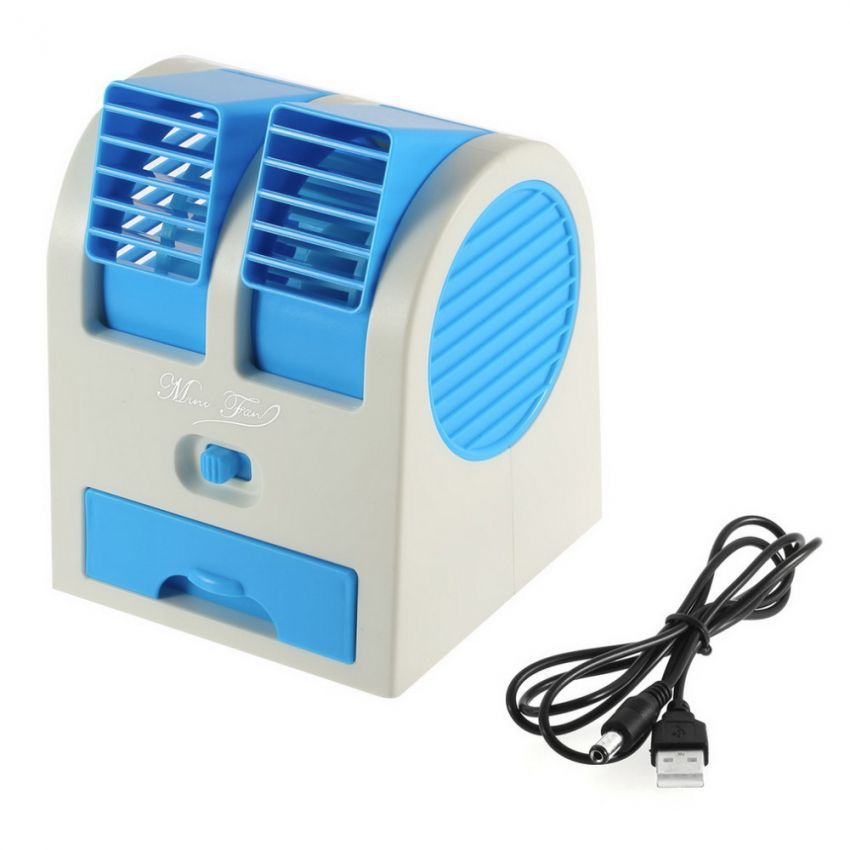 Mini USB Dual Fan Air Cooler