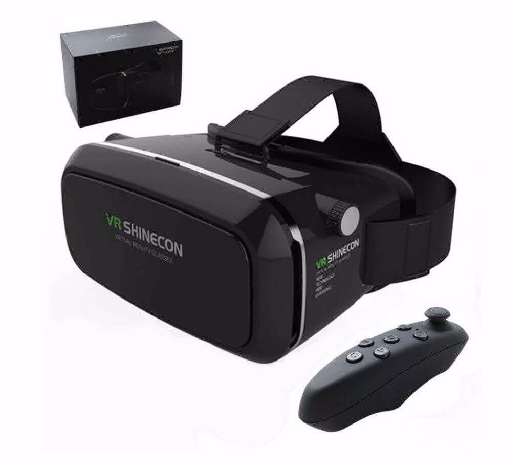VR Shinecon 3D Glass + Bluetooth Remote 