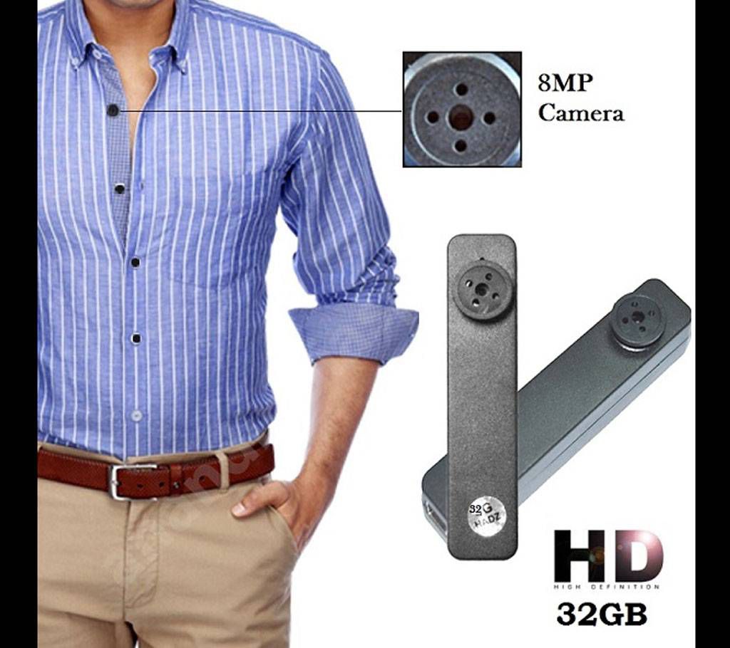Button Spy Hd Video Camera 32gb Original