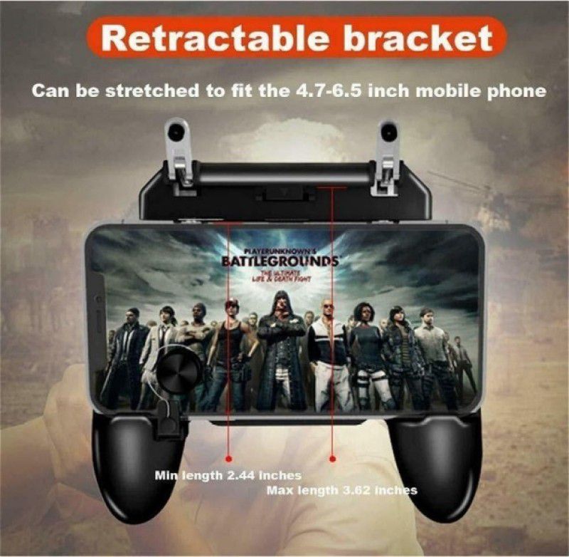OCEAN THREEZ W11 Upgraded Gamepad for Pubg | Battleground compatible with any phone Gamepad Gamepad  (Black, For Android)