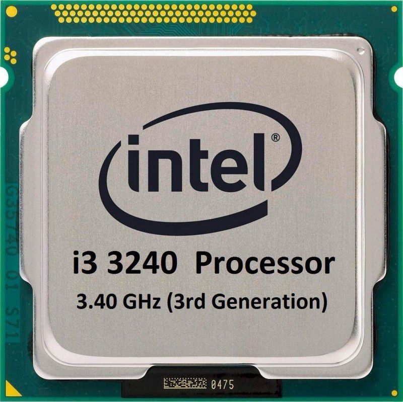 Intel Core i3-3240 3.4 GHz LGA 1155 Socket 2 Cores 4 Threads 3 MB Smart Cache Desktop Processor  (Silver)