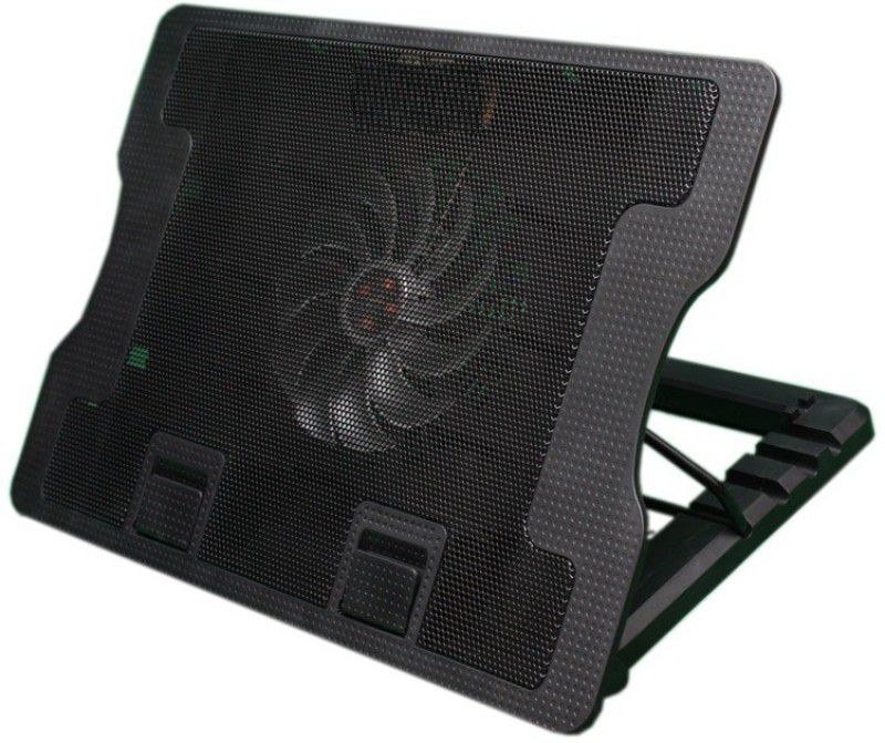 quantam QHM350 1 Fan Cooling Pad  (Black)