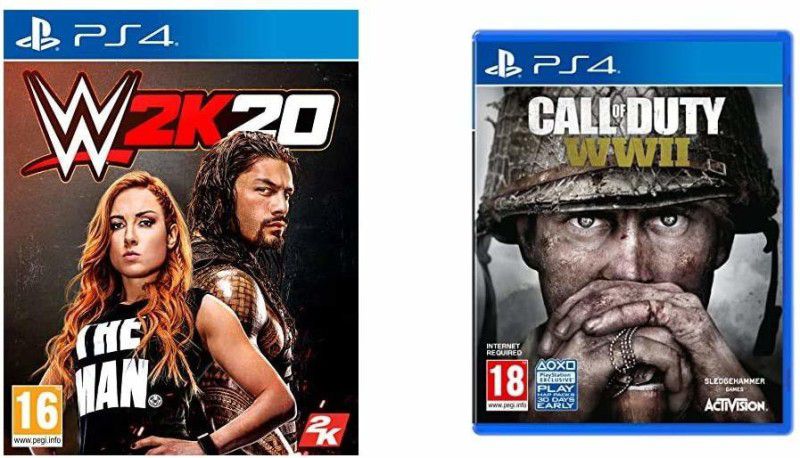 WWE 2K20 (PS4)&Call of Duty: WWII (PS4)  (for PS4)