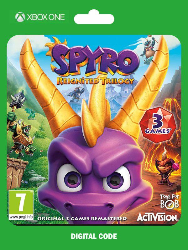 Spyro Reignited Trilogy Digital Code Bundle Edition  (Code in the Box - for Xbox One)