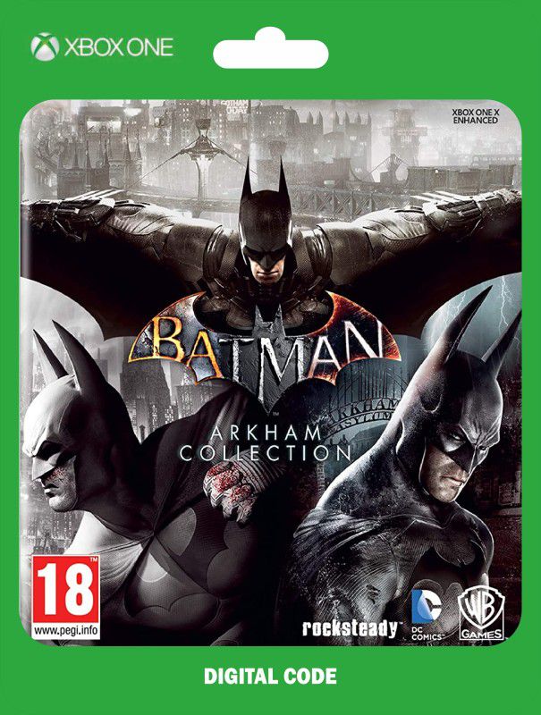 Batman -Arkham Collection( Arkham Knight+ Arkham City+Season pass) Bundle Edition  (Code in the Box - for Xbox One)