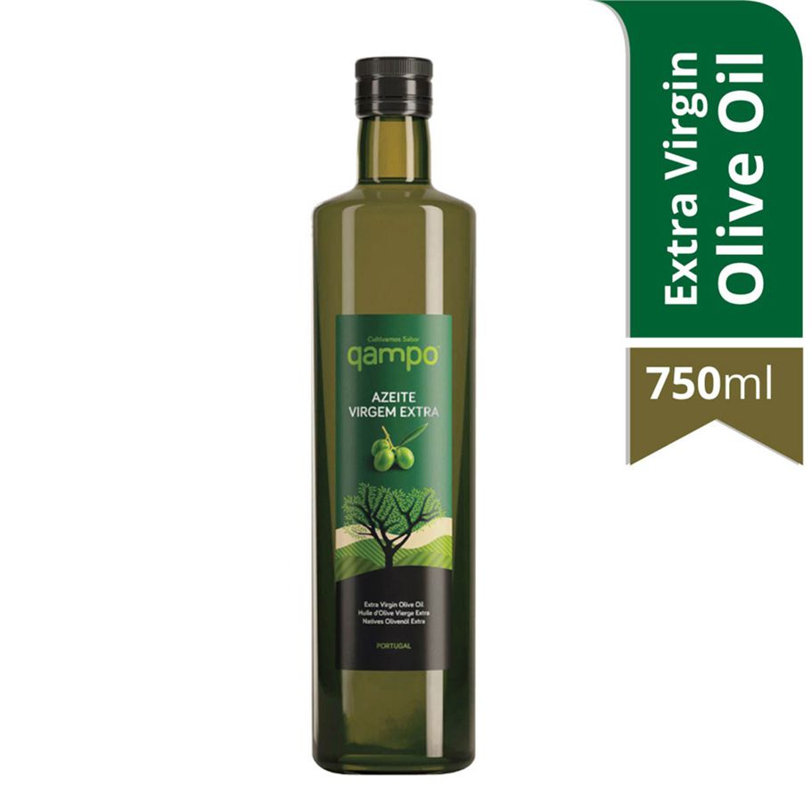 Qampo Extra Virgin Olive Oil 750 ml Glass Bottle