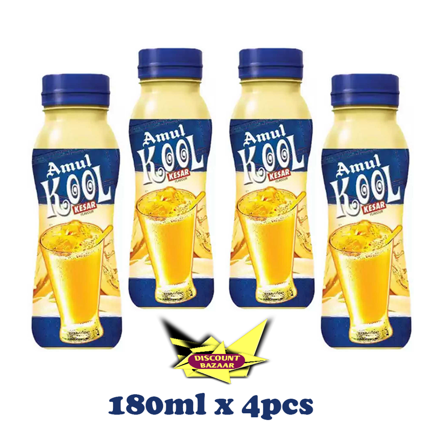 Amul_Kool Kesar Flavour Milk 180ml x 4pcs