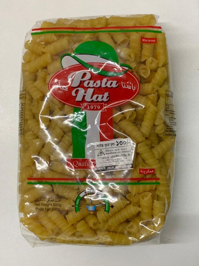 Pasta Hat Macaroni Rigate - 500gm