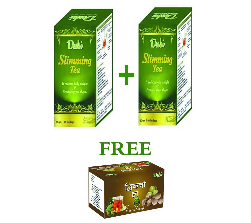 Slimming Tea (2 Combo Packs) Trifola Tea Free BD