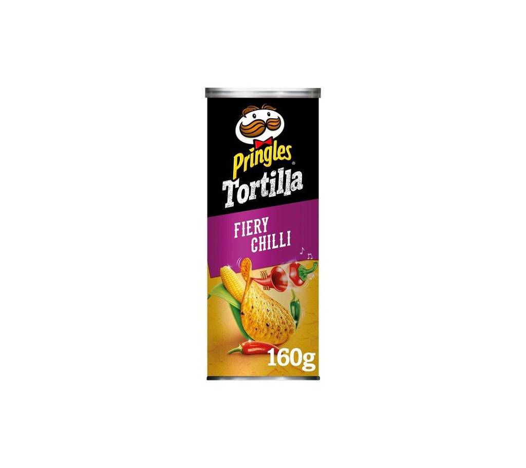Pringles Tortilla Chips Fiery Chilli Flavour - Belgium