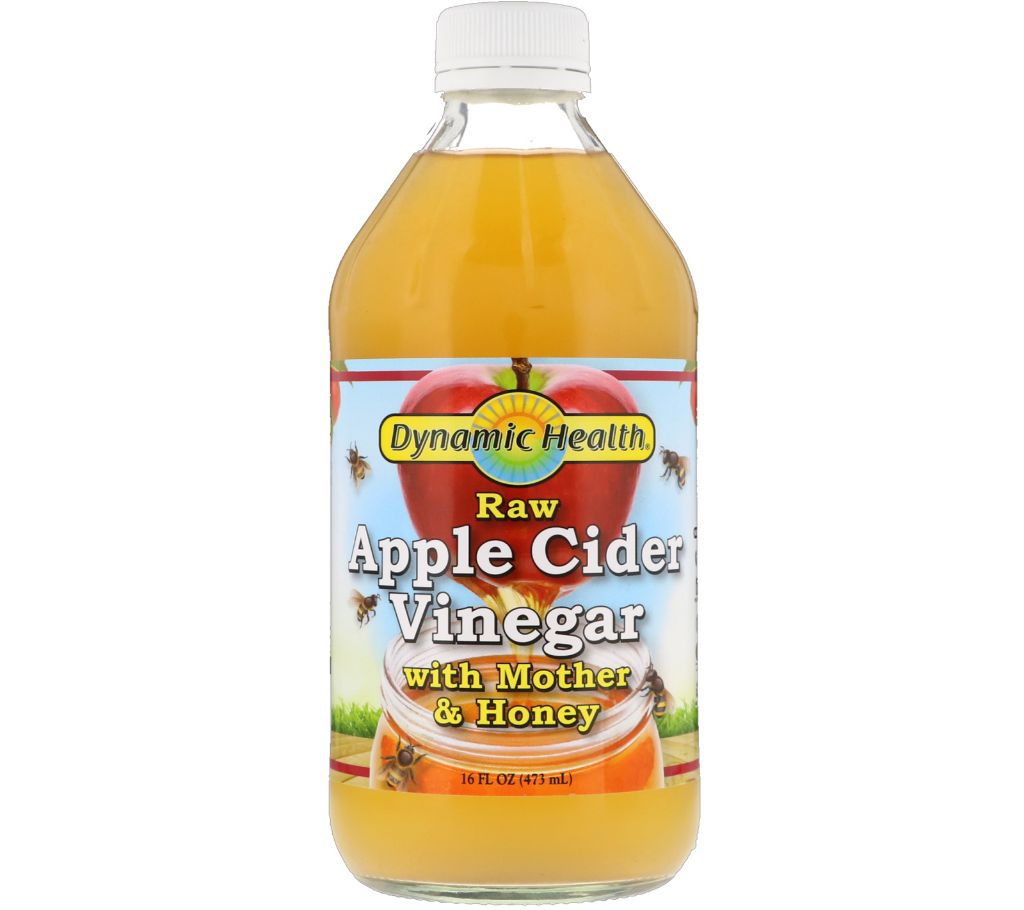 Dynamic Health Organic Apple Cider Vinegar With Mother & honey 473 ml U.K