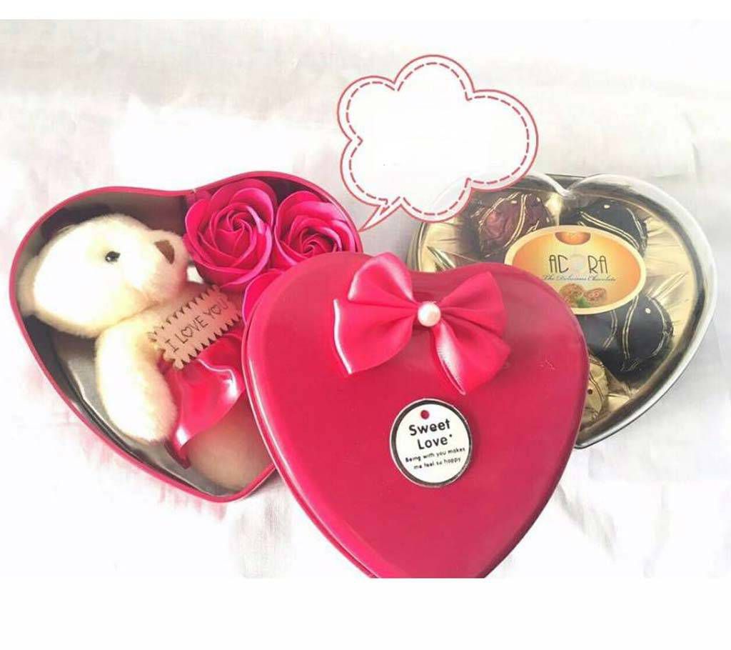 A Teddy Bear and Adora Love Chocolate Box